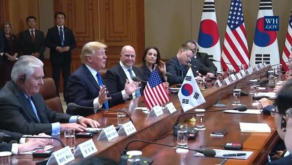 President Trump Talks About His Victory In South Korea Meeting