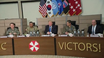 President Trump Would Rather Eat With The Troops In South Korea