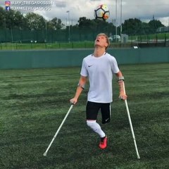 Amputee soccer player
