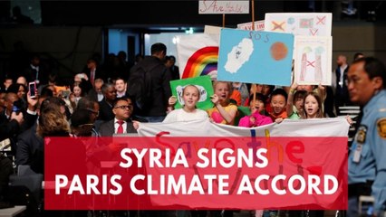 Syria agrees to sign Paris climate accord, further isolating the United States