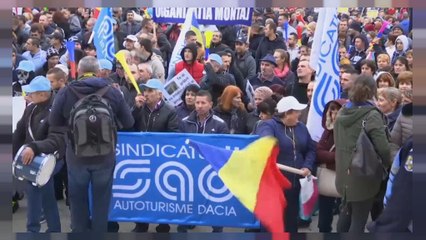 Ρουμανία: Δυναμική διαδήλωση των εργαζομένων της Dacia