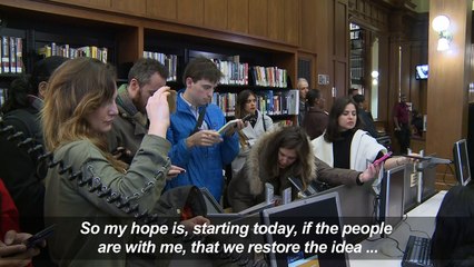 New Yorkers react as mayor votes in re-election bid