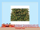 Künstlicher Weihnachtsbaum 150 cm Christbaum mit Beleuchtung LED Flash Hartnadel mit