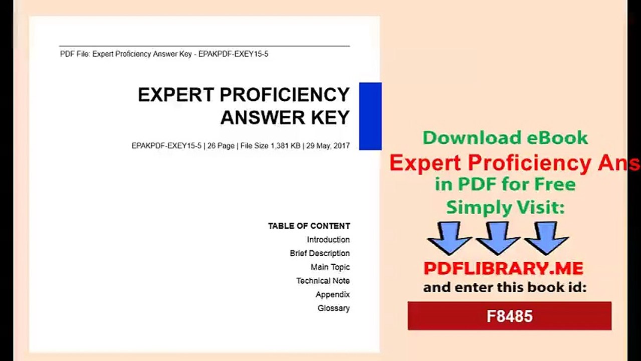 [PDF] Expert Proficiency Answer Key [D0WNL04D]