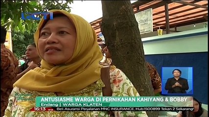 Antusiasme Warga di Pernikahan Kahiyang dan Bobby