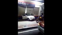 Bandidos usam carro para arrombar loja no Centro de Vitória