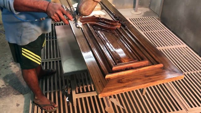 How to Paint on Wooden Door Frames with Poly Urethane coating By Wood And Metal