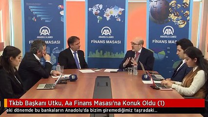 Tkbb Başkanı Utku, Aa Finans Masası'na Konuk Oldu (1)