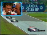 GP San Marino 1988: Sorpassi di Prost a Berger, Patrese e N. Piquet e di Nannini a Berger e intervista a De Cesaris