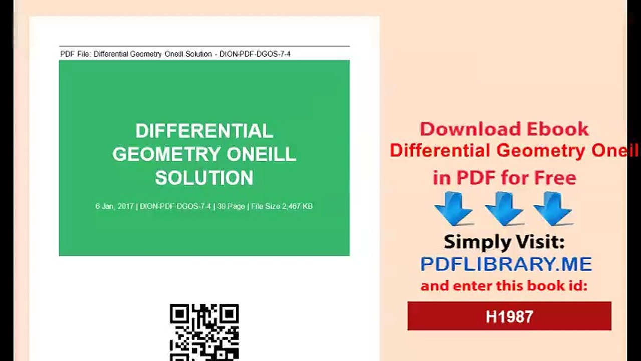 [PDF] Differential Geometry Oneill Solution [D0WNL04D]