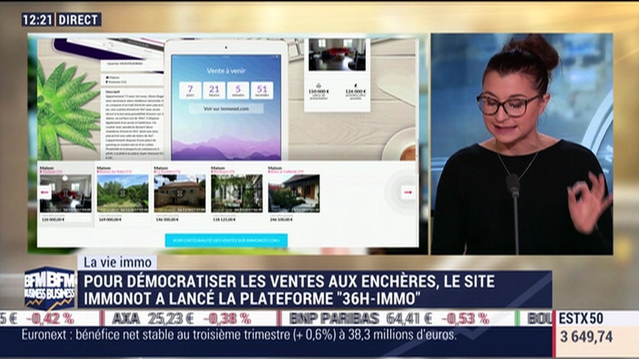 La vie immo: "36h immo", la plateforme qui booste les ventes aux enchères - 08/11