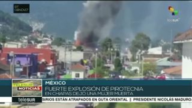 México: explosión en fábrica clandestina de pirotecnia deja un muerto