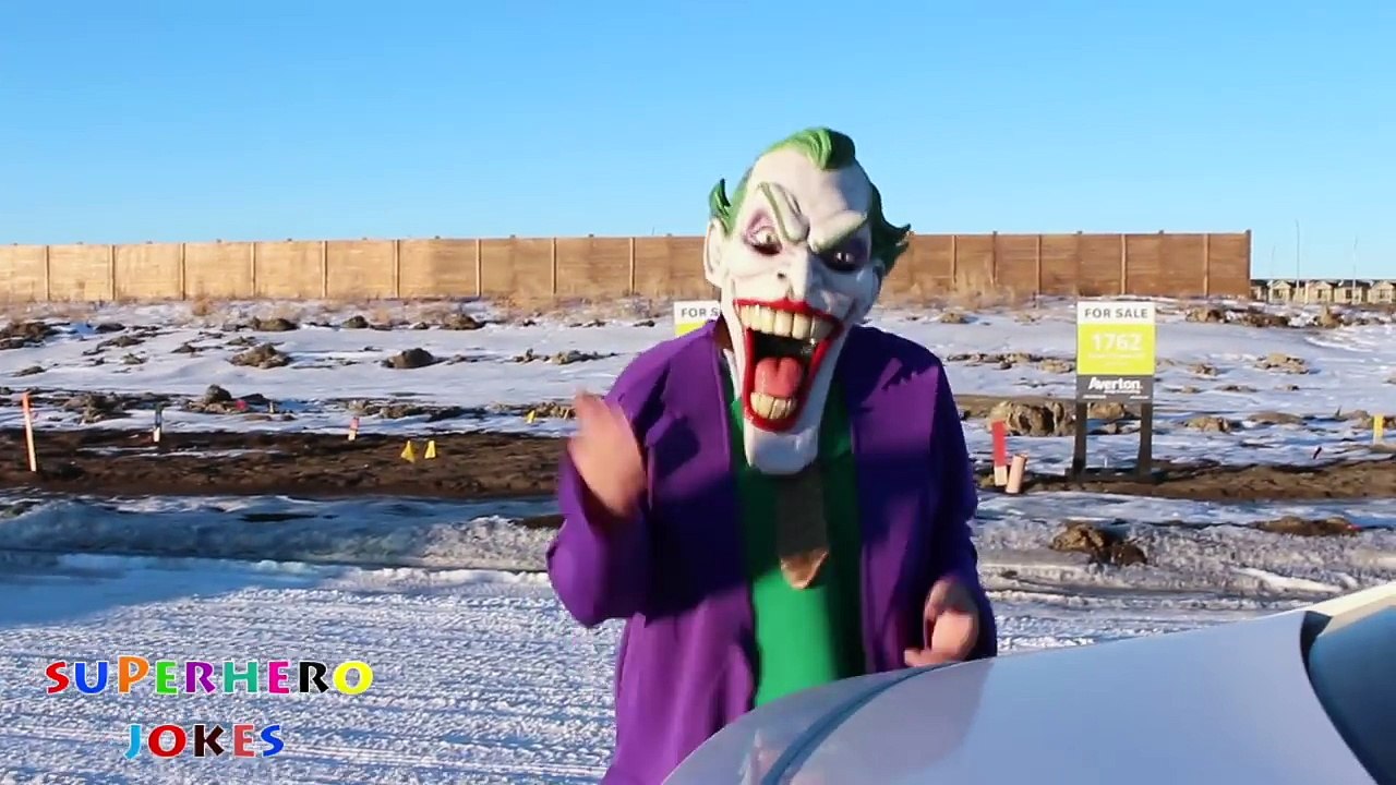 FREAKY JOKER CRUSHES DOC MCSTUFFINS DOG IN REAL LIFE