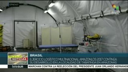 Continúa ejercicio multinacional de logística en la Amazonía de Brasil