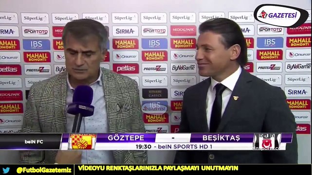 Şenol Güneş - Tamer Tuna | Göztepe - Beşiktaş | 5 Kasım 2017