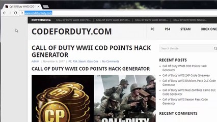 Call of Duty WWII COD Points Free Giveaway - Xbox One, PS4 and PC