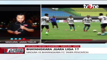 Kondisi di Depan Stadion Bangkalan Jelang Laga Penentuan Liga 1 Madura United Jamu Bhayangkara FC