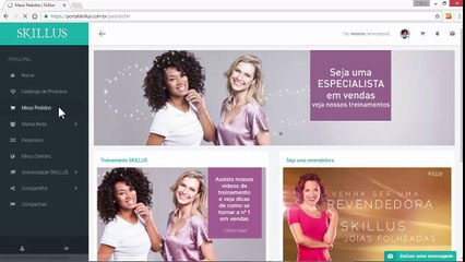 Tutorial Portal Skillus - Meus Pedidos
