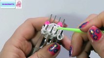 Loom bands charms MARSHMALLOWS 3D without rainbow loom videos with forks diy crafts for kids