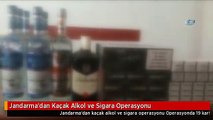 Jandarma'dan Kaçak Alkol ve Sigara Operasyonu