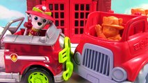 Learn Colors for Children with Green Toys Fire Station Paw Patrol Fire Trucks Blaze and Hess