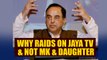 Subramanian Swamy questions Jaya TV raids conducted by I-T Department | Oneindia News