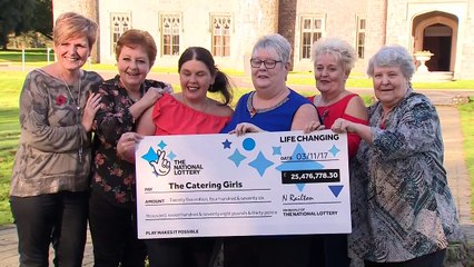 Six NHS dinner ladies to quit day jobs after winning lottery