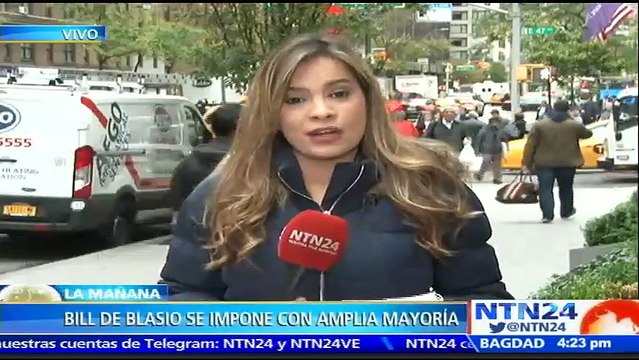 Bill de Blasio fue reelecto como alcalde de Nueva York