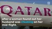 Plane diverted after woman catches her husband cheating