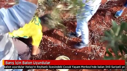 Barış İçin Balon Uçurdular