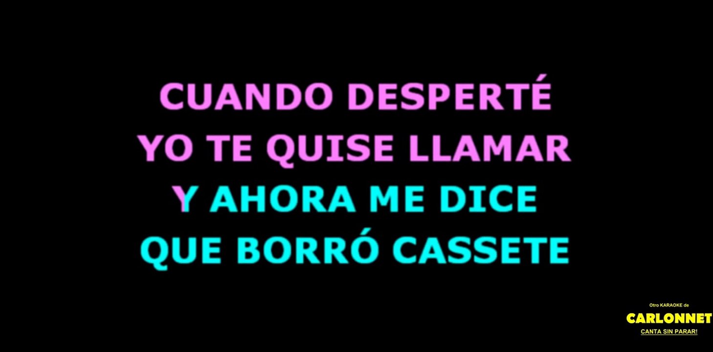 Borró cassette - Maluma (Karaoke)