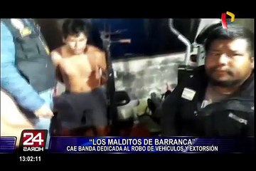 PNP capturó a integrantes de la banda ‘Los malditos de Barranca’