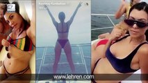 Kourtney Kardashian Flaunting Her Assets In A Bikinii