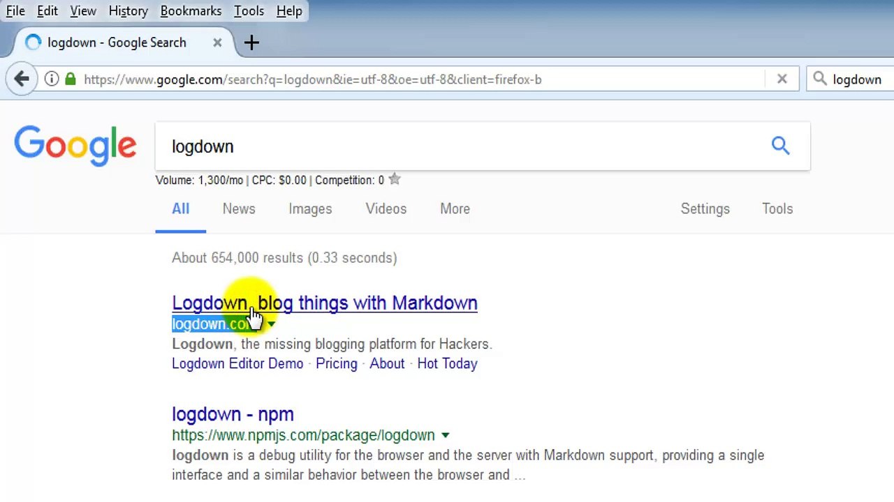 Cara Membuat Blog logdown.com