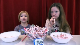 Candy Cane Challenge Pickup Game! | How To Candy | Babyteeth4