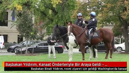 Başbakan Yıldırım, Kanaat Önderleriyle Bir Araya Geldi - Güvenlik Önlemleri - Washıngton