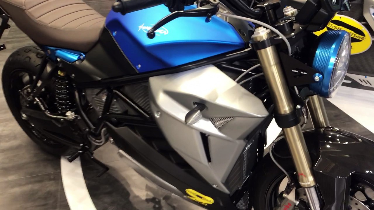 Walkaround Footage of the 2018 Energica Eva EsseEsse9 Scrambler From EICMA 2017