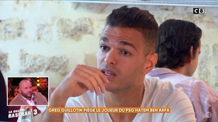Greg Guillotin piège le joueur du PSG Hatem Ben Arfa (Partie 2)