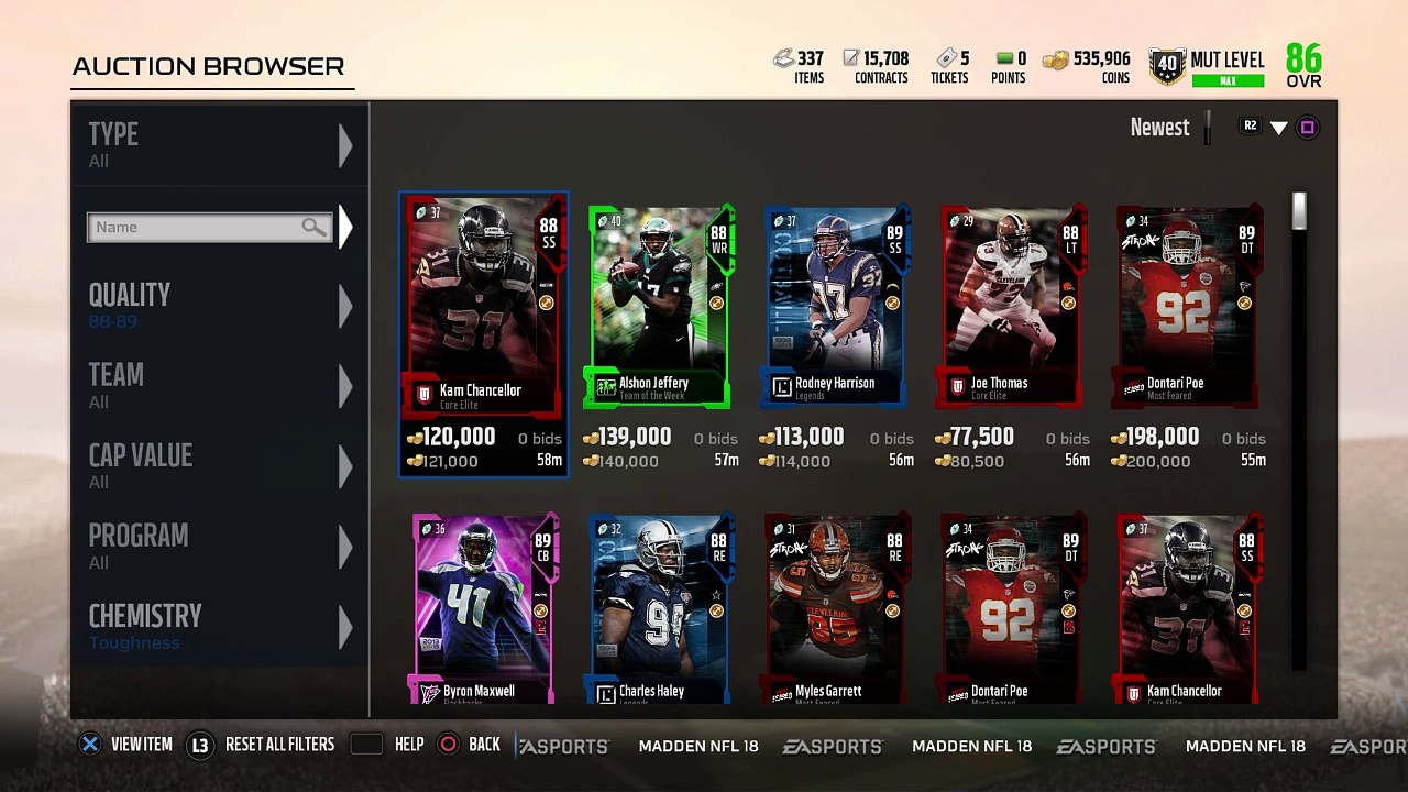 Madden NFL 18 - Chris Jones SNIPE - PS4