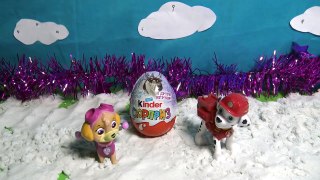 Paw Patrol Love Story Kinder Surprise Toys Five Little Paw Patrols Jumping on the bed