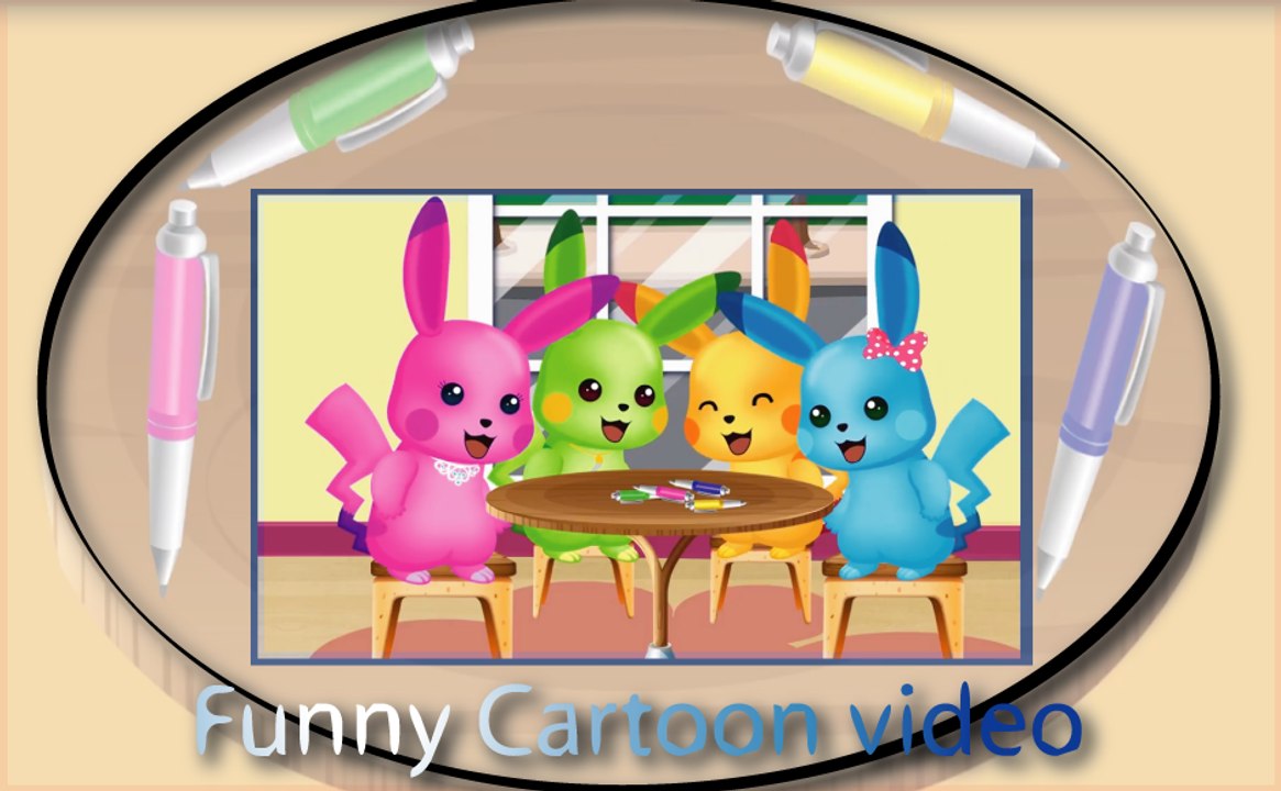 Funny Videos For Kids | Funny Cartoon video | Pen Fight Battle  | Pikachu Kids Cartoons | TUBE KIDS