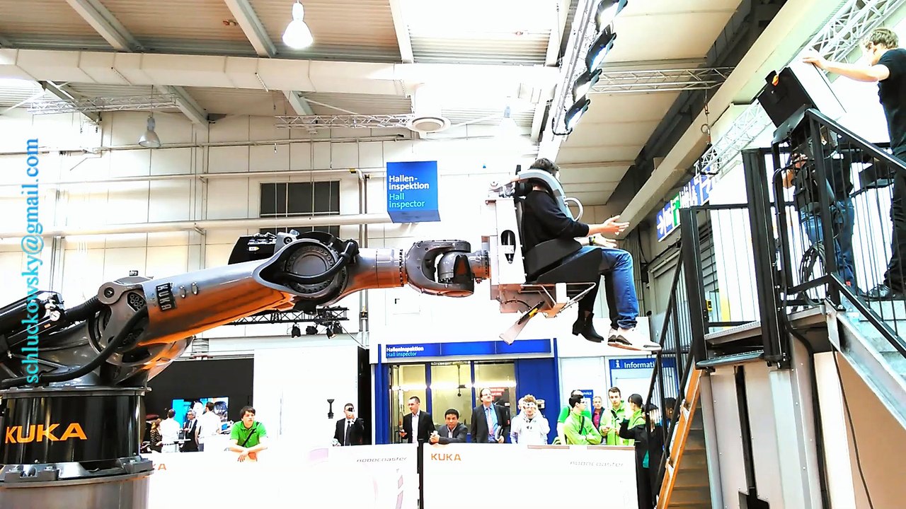 Karussel fahren im Industrieroboter