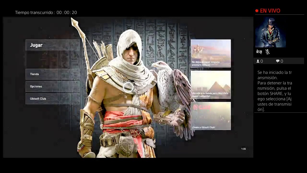 Transmisión de PS4 ASSASSiNS CRED ORIGINS (333)