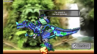 Repair Dino Robot Ceratosaurus - Full Four Armor - Full Game Play - 1080 HD