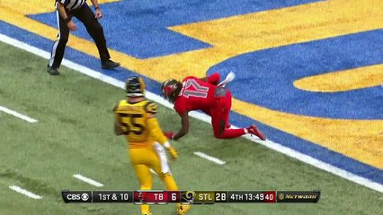 2015 - Celebration nearly costs Buccaneers' Donteea Dye a touchdown