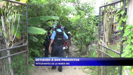 Detienen a dos presuntos integrantes de la Mara MS