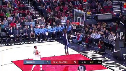 Grizzlies @ Trail Blazers highlights 11.8.17