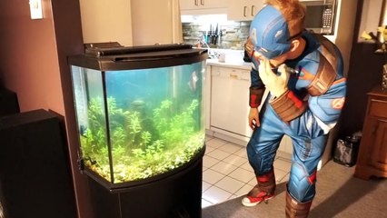 Captain America in Real Life _ Superhero Fun & Fishing Movie! | Superheroes | Spiderman | Superman | Frozen Elsa | Joker