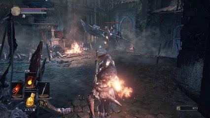 【ダークソウル3】VS青マントのロスリック騎士！ロスリックの高壁を探索3　part7