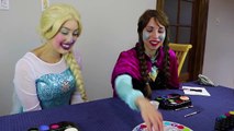Frozen Elsa & Anna TWISTER MAKEUP CHALLENGE w_ Belle Spiderman Learn Colors Educational Video IRL | Superheroes | Spiderman | Superman | Frozen Elsa | Joker